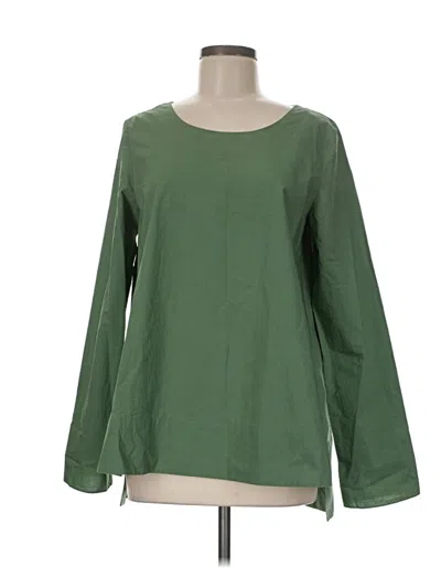 Pre-owned Cos Long Sleeve Blouse In Green