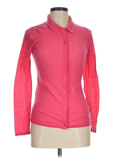 Pre-owned Cos Long Sleeve Blouse In Pink