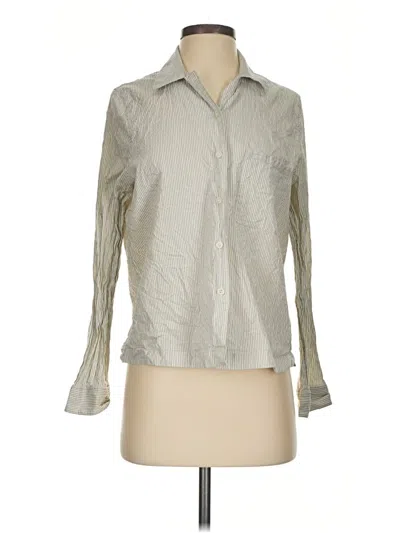 Pre-owned Cos Long Sleeve Blouse In Silver