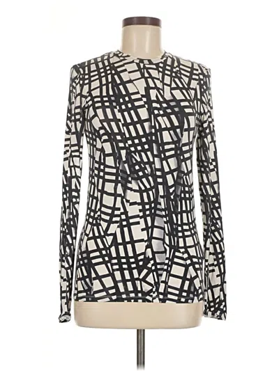 Pre-owned Cos Long Sleeve Blouse In White