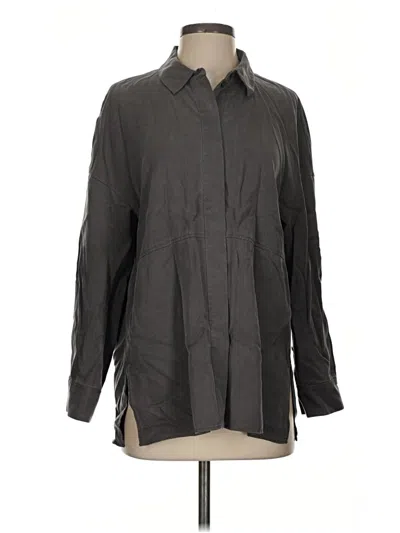 Pre-owned Cos Long Sleeve Button Down Shirt In Gray