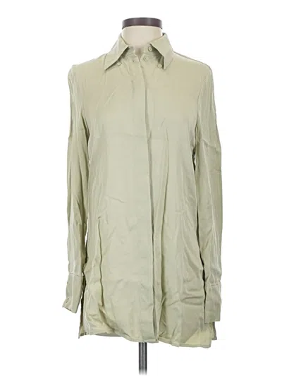 Pre-owned Cos Long Sleeve Polo Shirt In Green