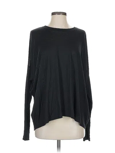 Pre-owned Cos Long Sleeve Top Black Boatneck Tops