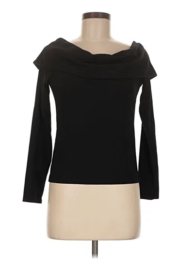 Pre-owned Cos Long Sleeve Top Black Boatneck Tops