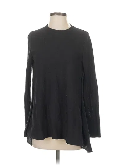 Pre-owned Cos Long Sleeve Top Black Crew Neck Tops