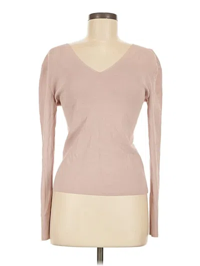 Pre-owned Cos Long Sleeve Top Tan Sweetheart Neckline Tops