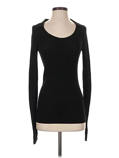 Pre-owned Cos Long Sleeve T-shirt In Black