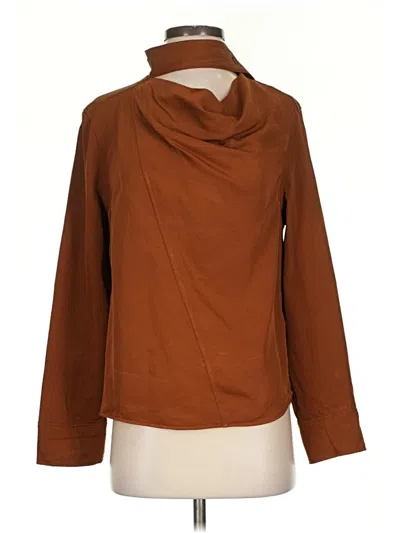 Pre-owned Cos Long Sleeve Turtleneck In Brown