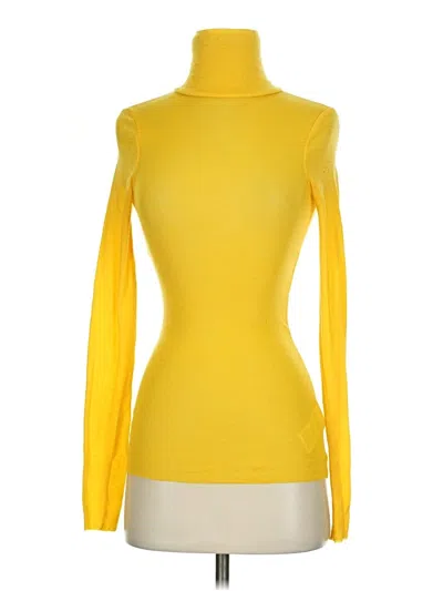 Pre-owned Cos Long Sleeve Turtleneck In Yellow