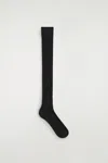 Cos Long Wool Boot Socks In Black