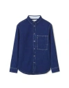 Cos Man Denim Shirt Blue Size Xl Organic Cotton In Blue