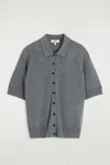 Cos Merino Wool-blend Polo Cardigan