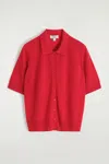 Cos Merino Wool-blend Polo Cardigan