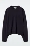 Cos Merino Wool Crew-neck Jumper In Blue