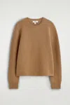 Cos Merino Wool Crew-neck Sweater In Brown