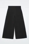 Cos Merino Wool Culottes In Black