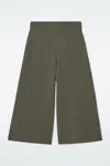 Cos Merino Wool Culottes In Green
