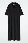 Cos Merino Wool Polo Dress In Black