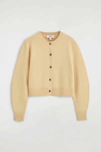 Cos Merino Wool Sweater In Beige