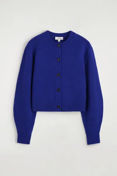 Cos Merino Wool Sweater In Blue