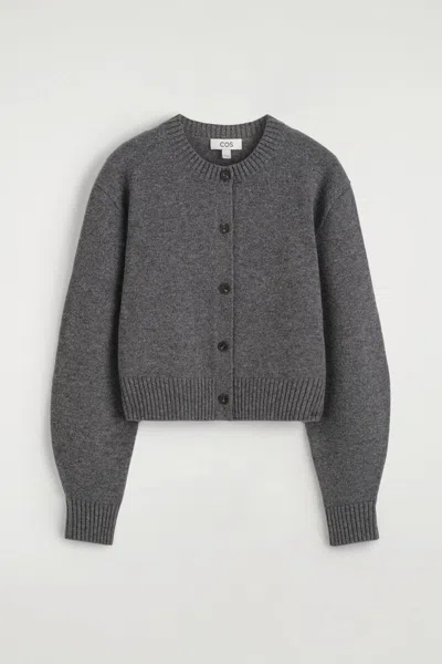 Cos Merino Wool Sweater In Gray