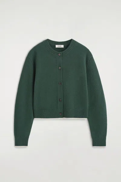 Cos Merino Wool Sweater In Green