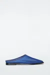 Cos Mesh Mules In Blue