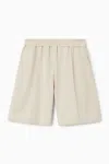 Cos Mid-weight Jersey Shorts In Beige