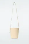 Cos Mini Bucket Bag - Nubuck In White