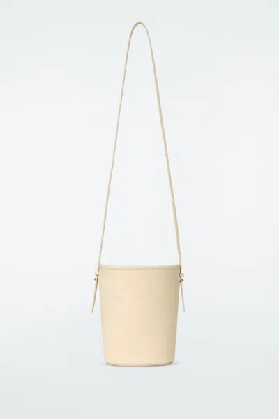 Cos Mini Bucket Bag - Nubuck In Neutral