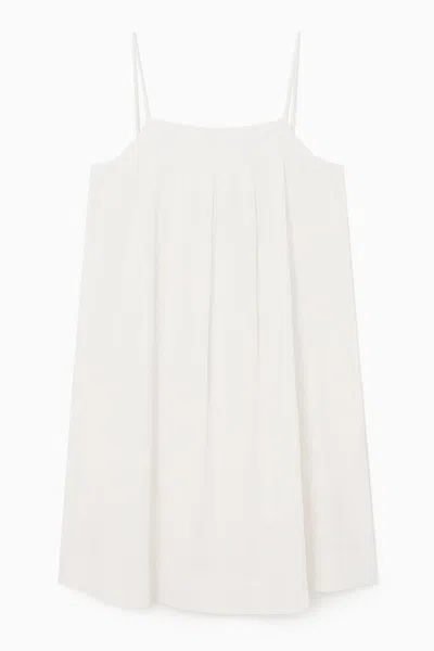 Cos Mini Slip Dress In White
