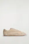 Cos Minimal Suede Sneakers In Sand