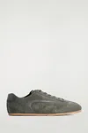 Cos Minimal Suede Trainers In Gray