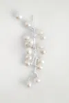 Cos Mismatched Cascading Freshwater Pearl Earrings In White