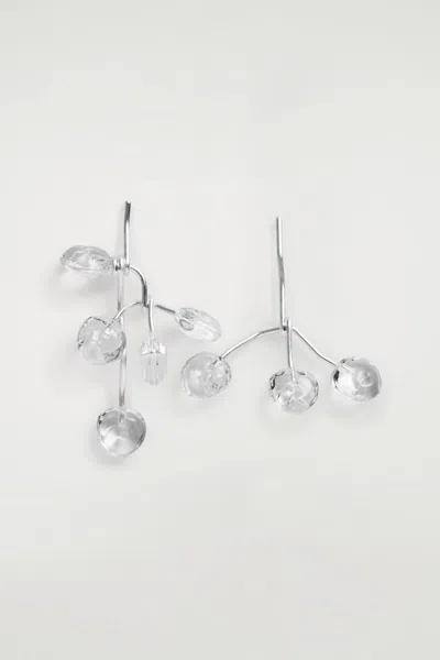 Cos Mismatched Cascading Glass Earrings