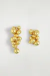 Cos Mismatched Clustered Earrings In Gold