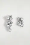 Cos Mismatched Clustered Earrings In Silver