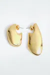 Cos Mismatched Pebble Earrings In Gold