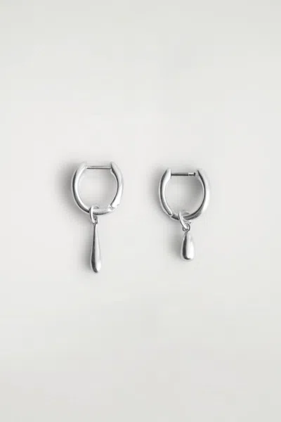 Cos Mismatched Teardrop Hoop Earrings