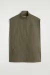 Cos Mock-neck Utility Vest In Green
