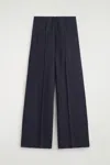 Cos Modal Wide-leg Pants In Blue