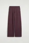 Cos Modal-jersey Pants In Red
