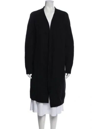 Pre-owned Cos Mohair Coat In Black