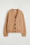 Cos Mohair-wool V-neck Cardigan In Nude
