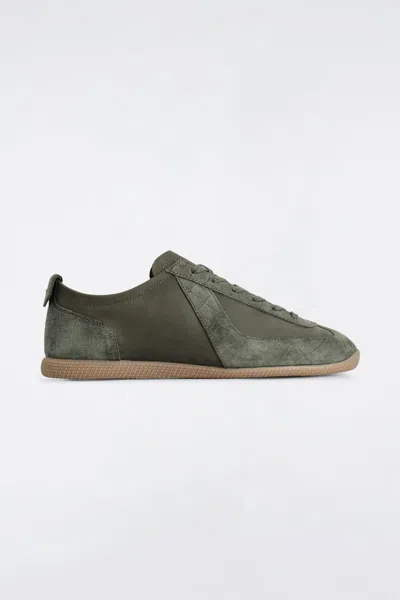 Cos Nubuck And Suede Trainers In Green
