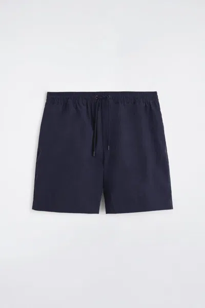 Cos Nylon Drawstring Swim Shorts In Blue