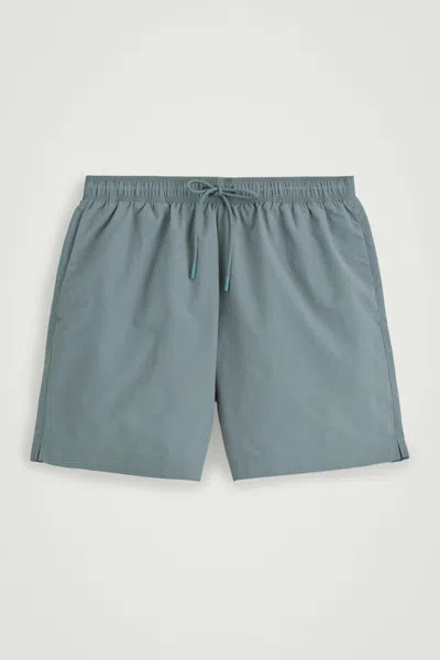 Cos Nylon Drawstring Swim Shorts In Turquoise