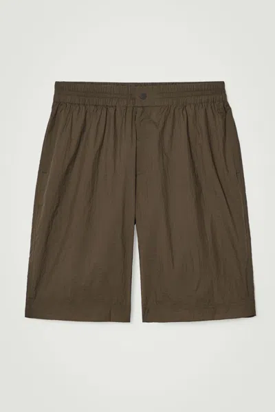 Cos Nylon-ripstop Parachute Shorts In Beige