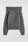 Cos Maglione In Lana Merino Con Le Spalle Scoperte In Gray
