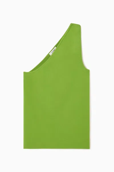 Cos One-shoulder Tank Top In Green